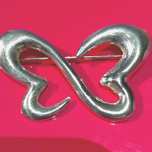 Sterling Silver Art Deco Butterfly Brooch - Picture 3 of 4